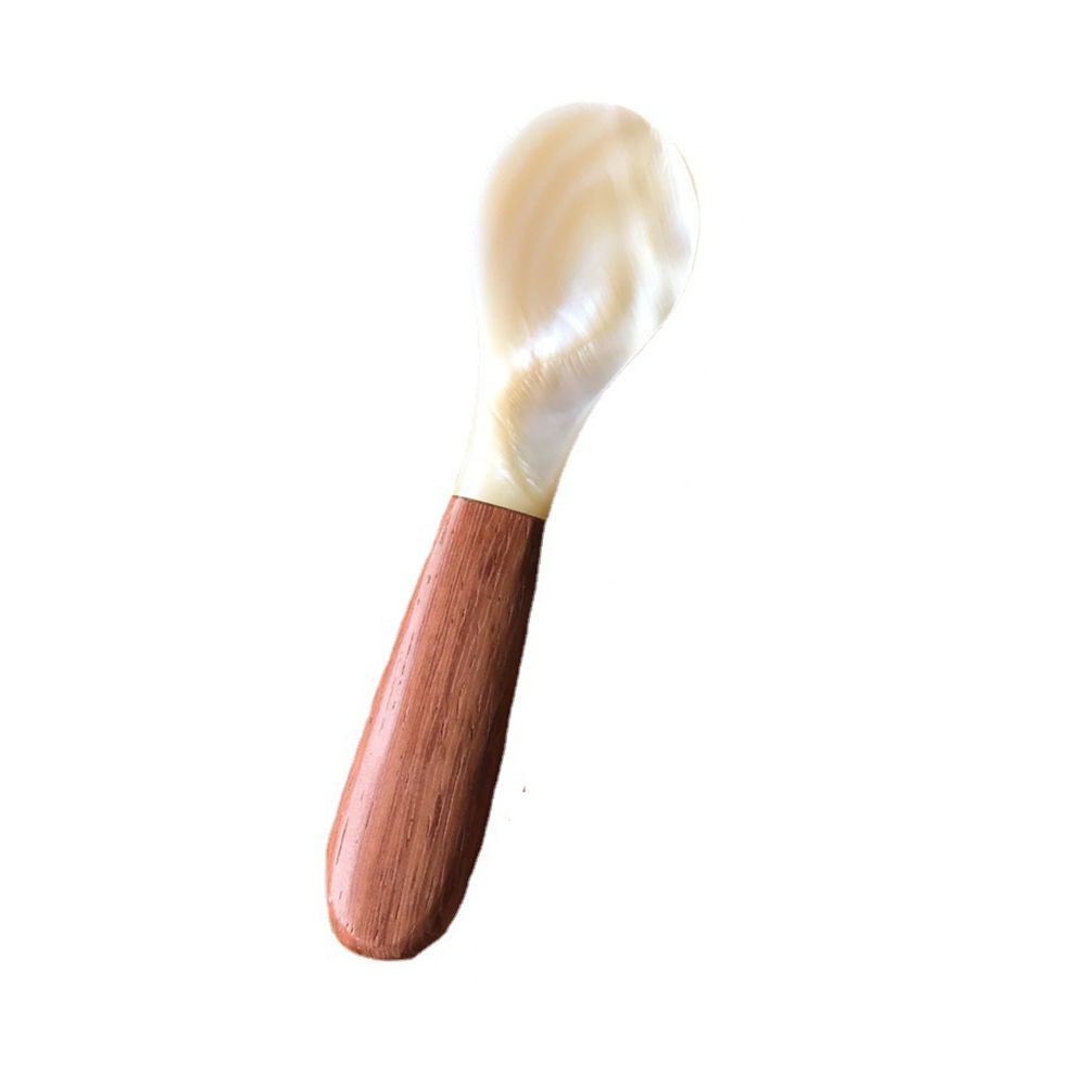 Kitchen Tool Condiment Conch Scoop Natural Caviar Ice Cream Dessert Spoon Teaspoon Fork Shell Spoon