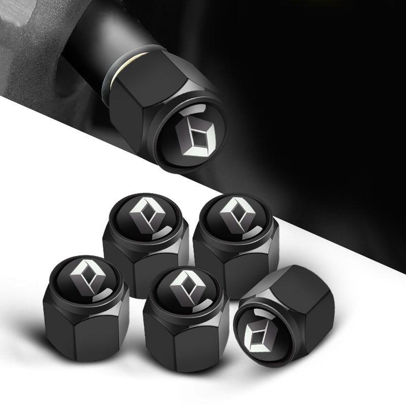 5Pcs Car Wheel Tire Valve Stem Cover Dustproof Cap For Renault Clio Sandero Captur Megane R5 4 E-tech Scenic Austral Rafale QM6 S666