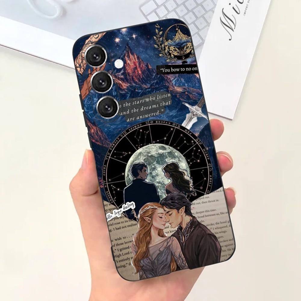 Acotar A Court of Mist Чехол для телефона Чехол для телефона Для Samsung S25,S24,S21,S22,S23,S30,Ultra,S20,Plus,Fe,Lite,Note,10,9,5G Черный Чехол