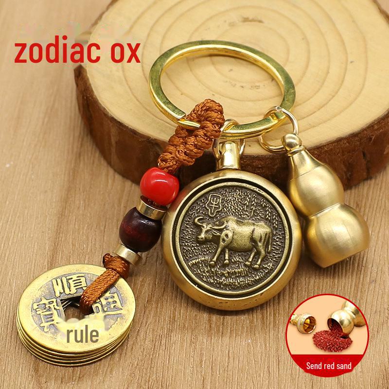 «Подвеска-брелок в виде змеи-хранителя с двенадцатью знаками зодиака, вращающимся орнаментом в виде пяти императоров и Будды»