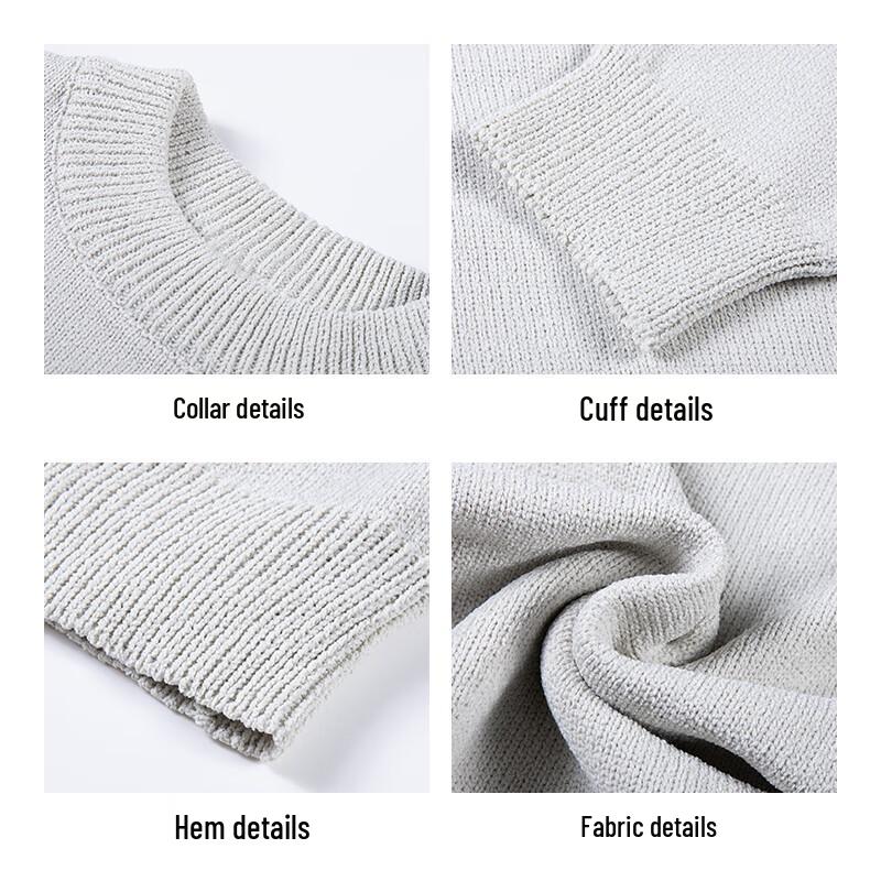 JEANSWEST Men's Loose Fit Thick Warm Pullover Sweater