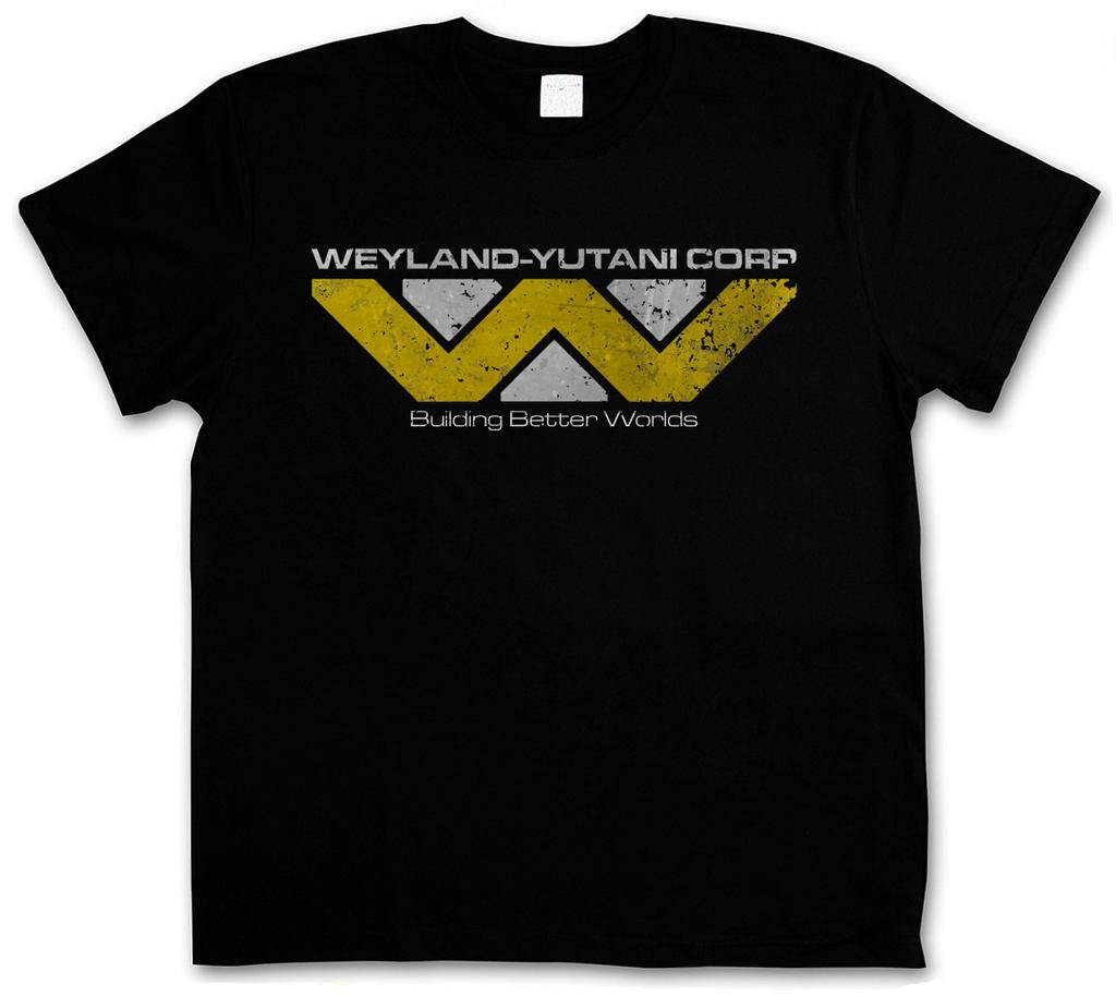 26 WEYLAND YUTANI CORP Футболка - Прометей USCSS Ностромо Логотип Чужого Корпорация Унисекс Футболка
