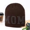 Pullover hat knitted new warm men's and women's niche letters autumn and winter spray paint hat personalized street cool tide contrast color