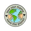 Набор из экологически чистых зеленых брошей и медалей Earth Love Series