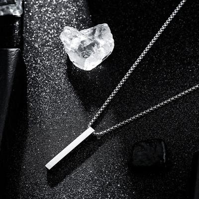Мужское ожерелье из нержавеющей стали, однотонная цепочка, мужской кулон, подарок