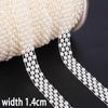 Multi-Size ABS Imitation Pearl Beads Chain Trim for DIY Wedding Dress Costume Applique Craft Accessories