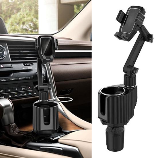Eco Friendly Car Cup Holder 360 Degree Rotation Convenient Car Cup Holder with Phone Mount