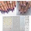 Ultra Thin Gummed Black and  and   Supplies Nail Sticker