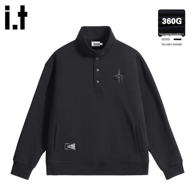 Izzue It Men's Heavyweight Stand-Collar Sweatshirt