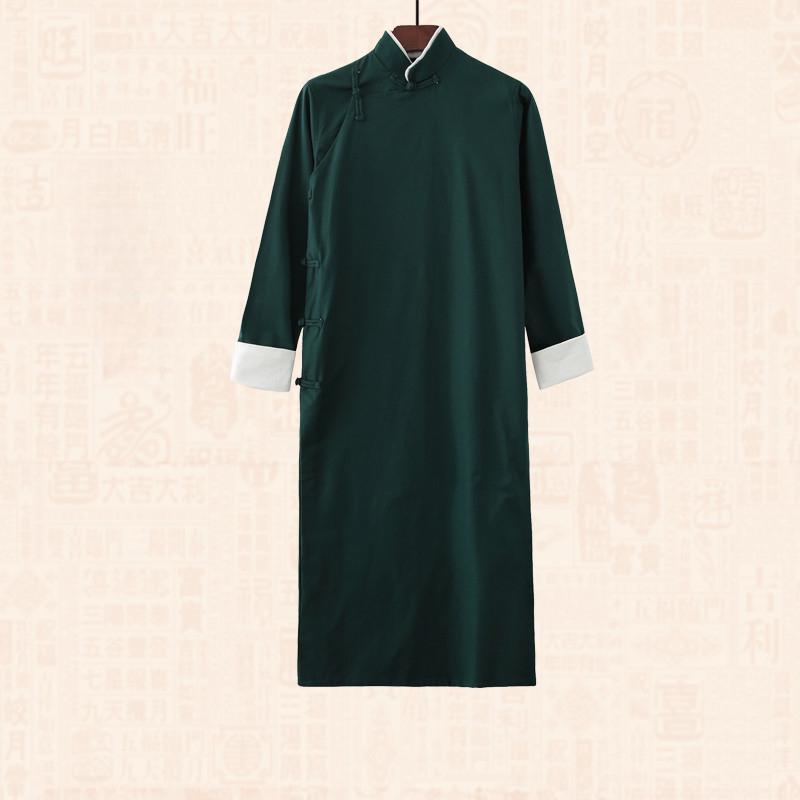 Мужской тренчкот весна-осень длинная куртка кунг-фу пальто винтажный китайский стиль длинный халат детский взрослый костюмы Cross Talk