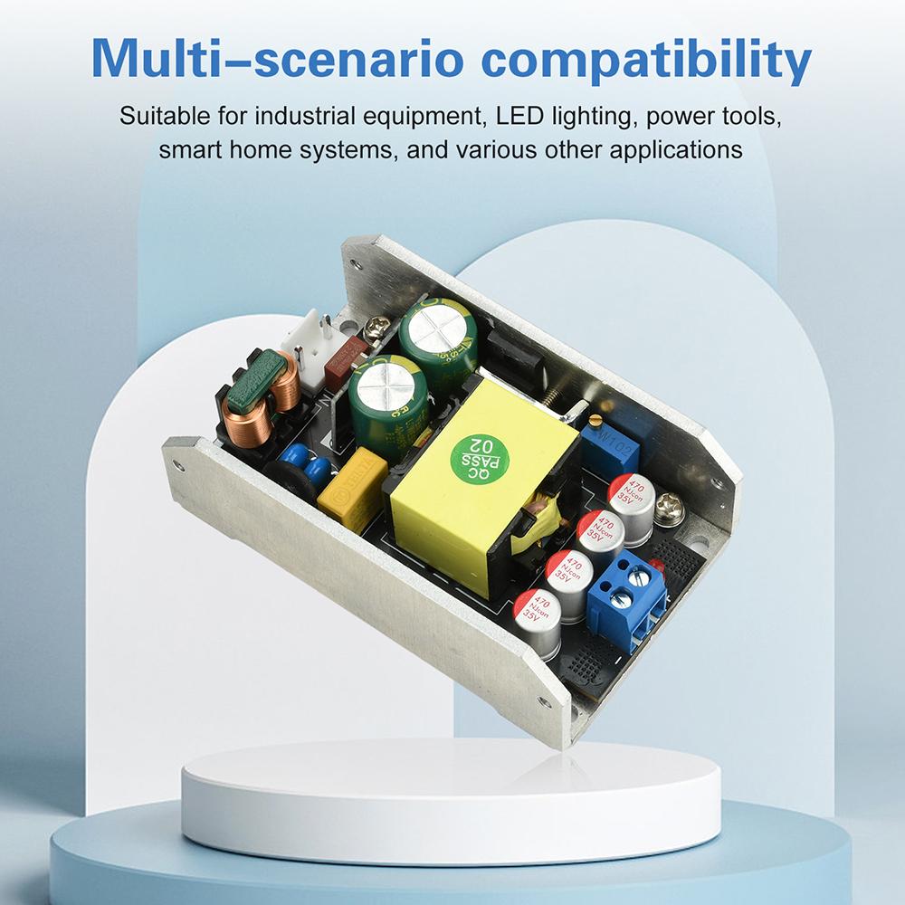 Compact GaN Power Supply Board AC 170-265V to DC 24V 6A / 12V 12A 150W High-Power Switching Power Supply Module