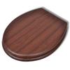 VidaXL Sièges de toilette avec couvercles 2 pcs MDF Marron