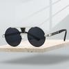 Винтажные круглые солнцезащитные очки Мужские Ретро Мода Двойной мост Повседневные очки Женские Модные Дизайнерские Декор Солнцезащитные очки