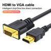 Новый HDMI-совместимый к VGA адаптер-конвертер кабеля 1,8 м FHD 1920*1080P для настольного компьютера, ноутбука, ПК, телевизора, монитора, проектора