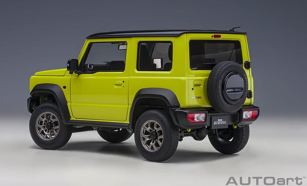 AUTOart Suzuki Jimny Sierra Roof Finished Product 78506 1/18 (JB74) Yellow/Black