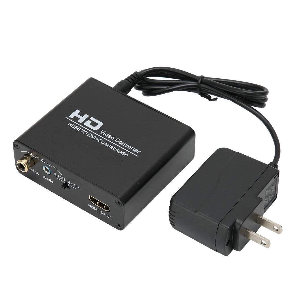 Мультимедийный интерфейс HD в DVI-преобразователь цифрового коаксиального аналогового стереовыхода