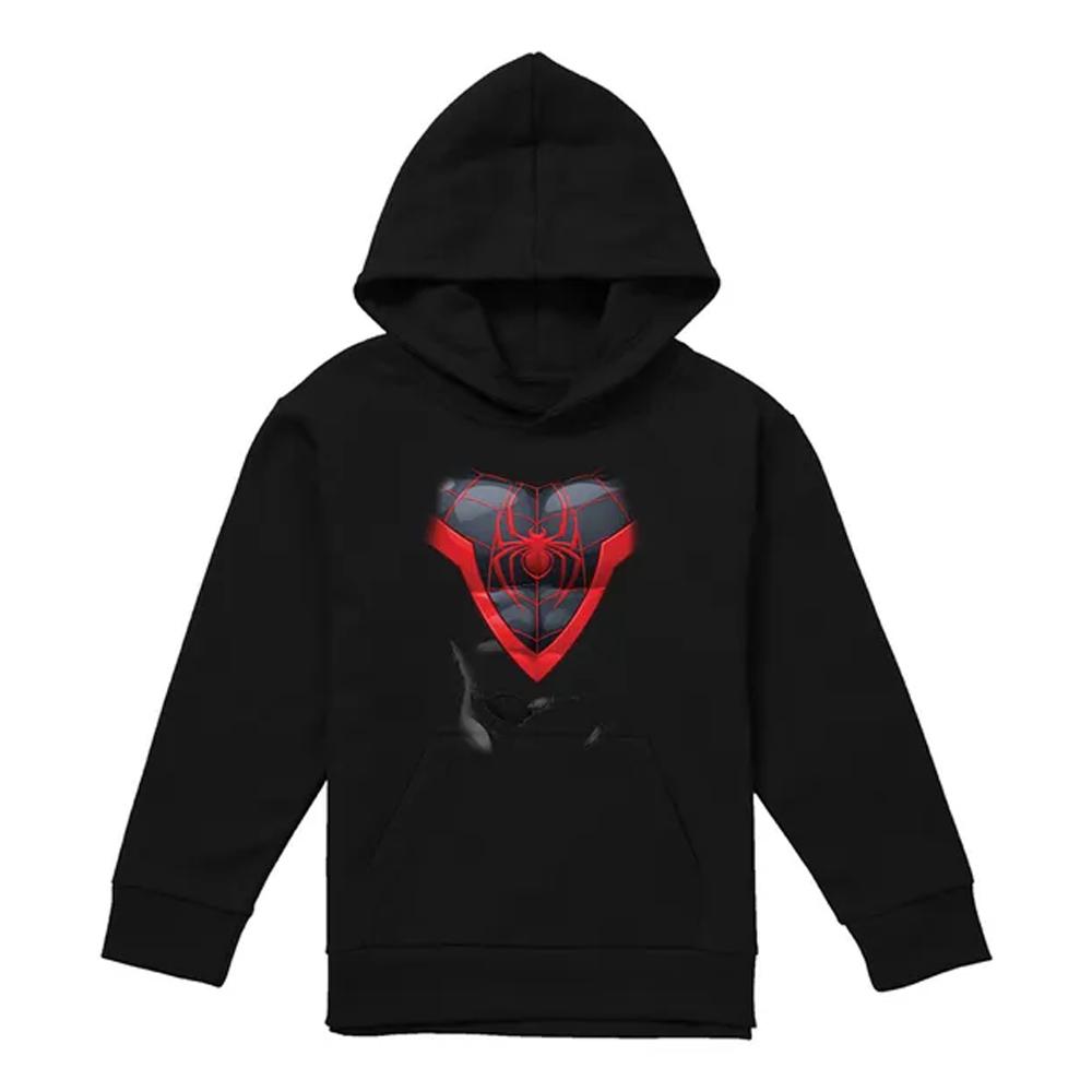 Spider-Man Childrens/Kids Miles Morales Costume Hoodie