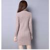 High Collar Sweater Warm Knitting Sweaters Large Size Sweater Cashmere Sweater Woman Long Sweater