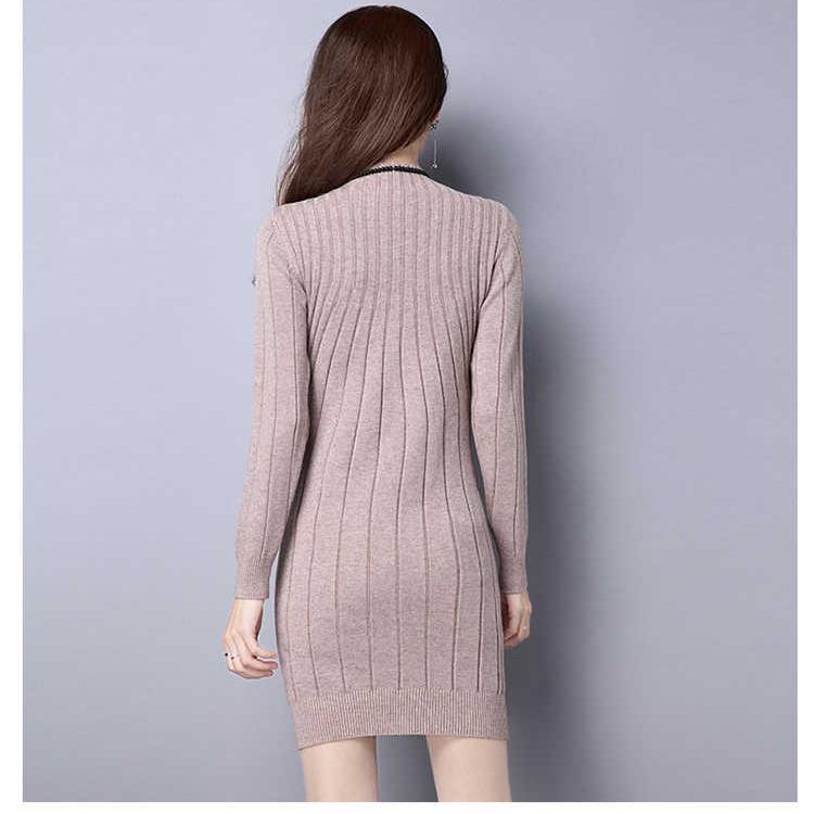 High Collar Sweater Warm Knitting Sweaters Large Size Sweater Cashmere Sweater Woman Long Sweater