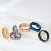 Titanium Steel Rings for Men Frosted Rotatable Couple Ring Women Decompress Rings Fashion Students Rings Jewelry Gift Boys Girls Ring