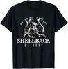 Футболка унисекс с изображением ВМС США Shellback Order Of The Deep Sea Serpent