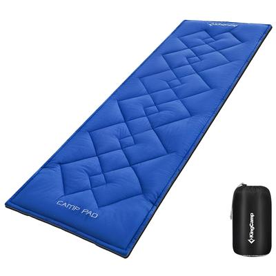 KingCamp Cot Mat, складной, 100% хлопок, сверхлегкий, нескользящий, фиксируемый, коврик для сна, кемпинговый коврик, компактный, 184×63 см, для сна в машине, для сна в