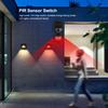 Waterproof Automatic PIR Motion Sensor Switch for Outdoor Security Wall Light 110-240V Black