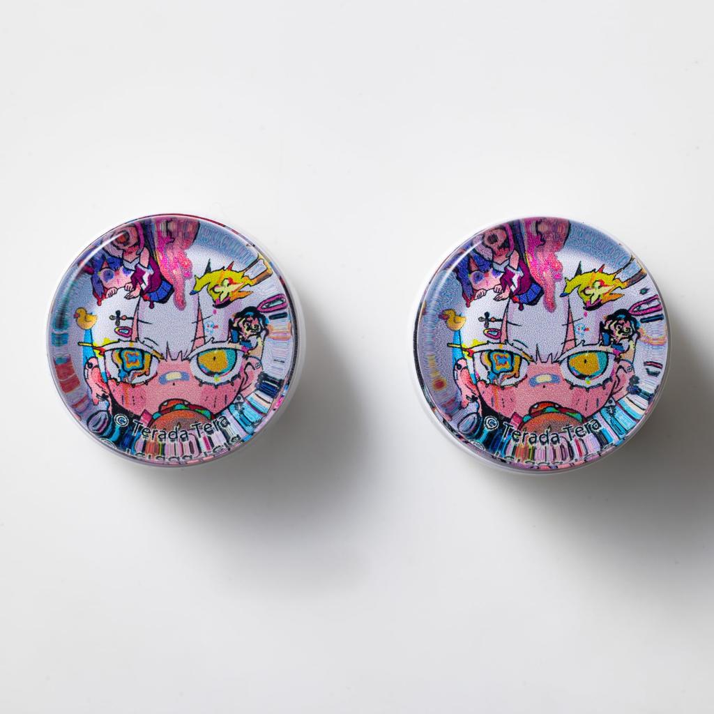 Wizard Room Colorful Freak Tera Terada Collaboration Совместимо с PS4 PS5 Switch Pro Design (Вогнутый, E)