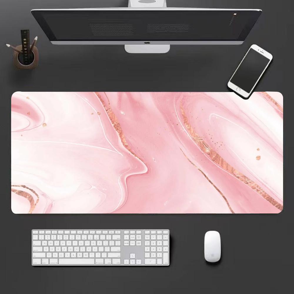 Nordic pink marble Mouse Pad Large Mouse Pad Computer Game Mouse Mat (xINXIN Map) ( xxcm Map)
