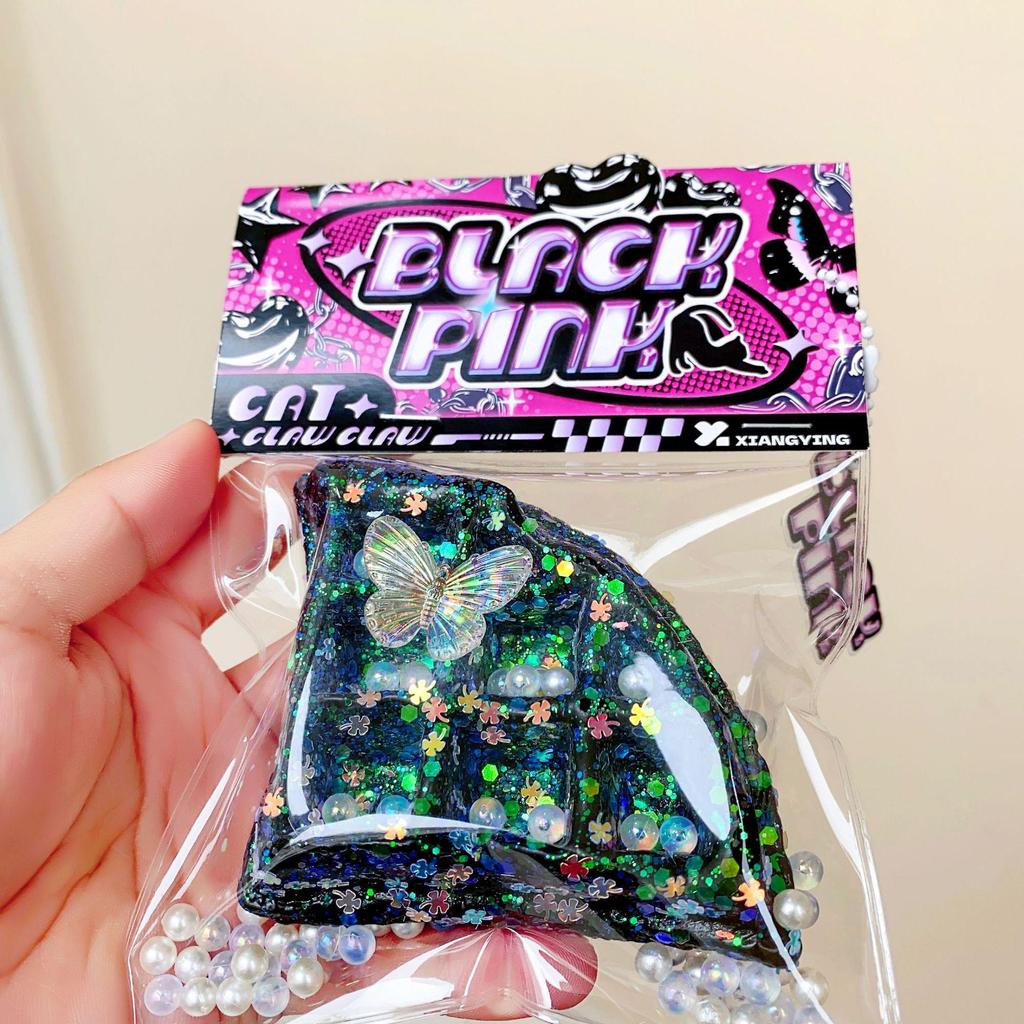 Розовая и черная кошачья лапка, игрушка-антистресс для сжимания - Мягкая, похожая на грязь, декомпрессионная вещь в слепом пакете