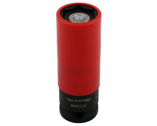 1/2" impact socket with magnet for aluminum rims. 21mm. Waryński