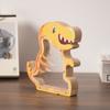 Money Saving Wooden Dinosaur Piggy Banks Transparent Reusable Triceratops Coins Storage Box Sturdy Educational Safe Money Box