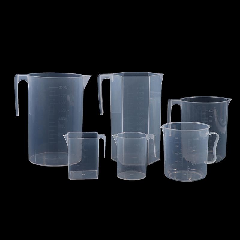 200/250/500/1000/1500/2000Ml Plastic Measuring Cup Jug Pour Spout Surface Kitche