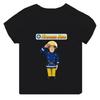 Fireman Sam Print Cartoon Funny Black Short Sleeve New Men Women Tee Adults Children Boy Gril Top Kid Parent Child Cotton Tshirt