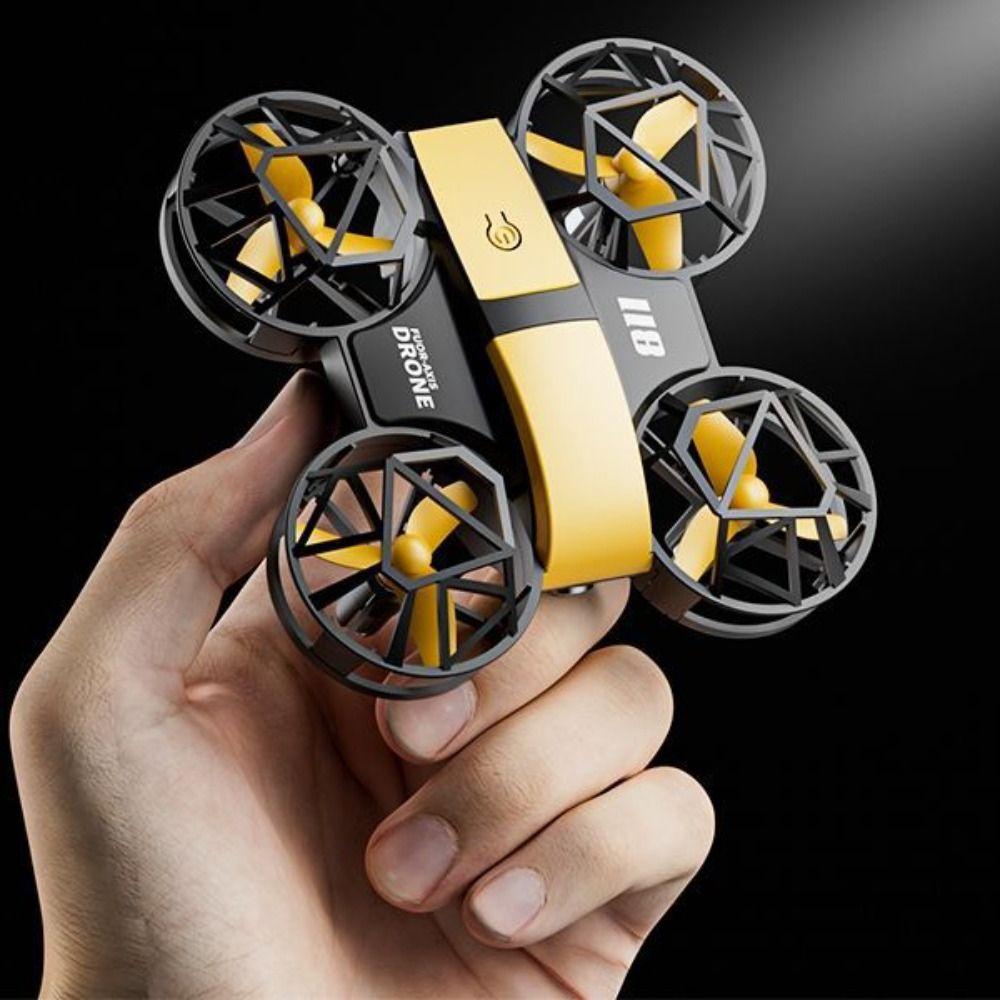 with Light Rotation Remote Control Plane Flying Quadcopter Plane Toy Home Decor