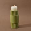 2025  Private Label Ramadan Home Decor Travertin  Stone Home Decor Incense Cones Holder Travertine Candle Holder