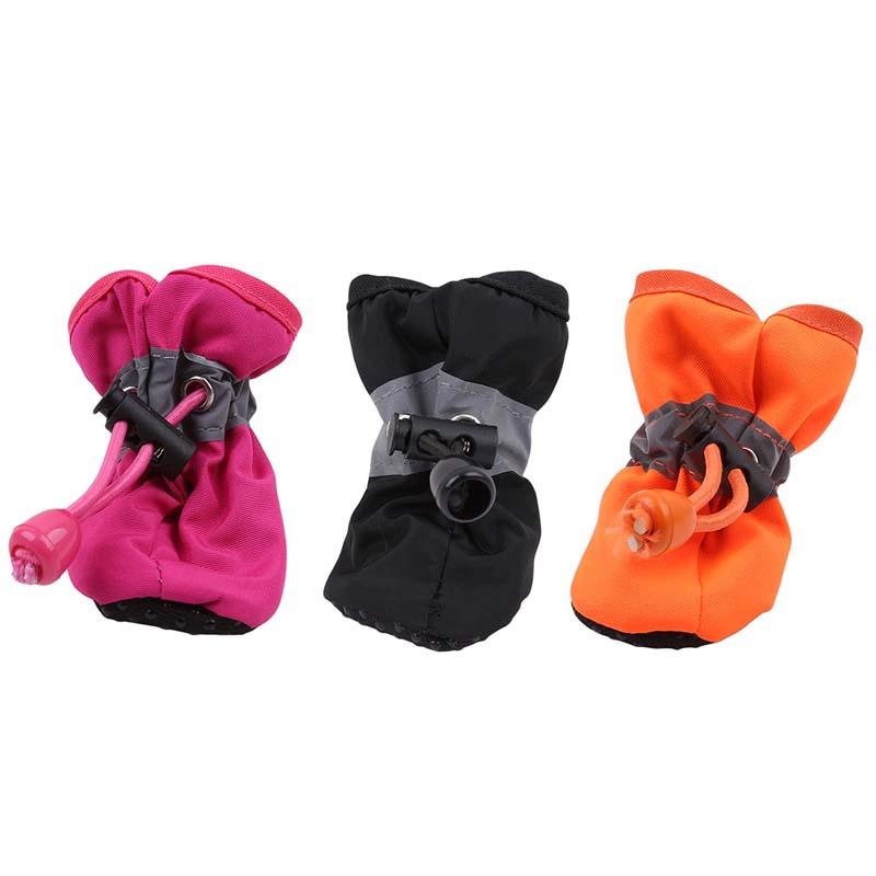 4 шт. водонепроницаемая обувь для собак, противоскользящие теплые дождевые носки для маленьких кошек, собак, щенков, носки, пинетки