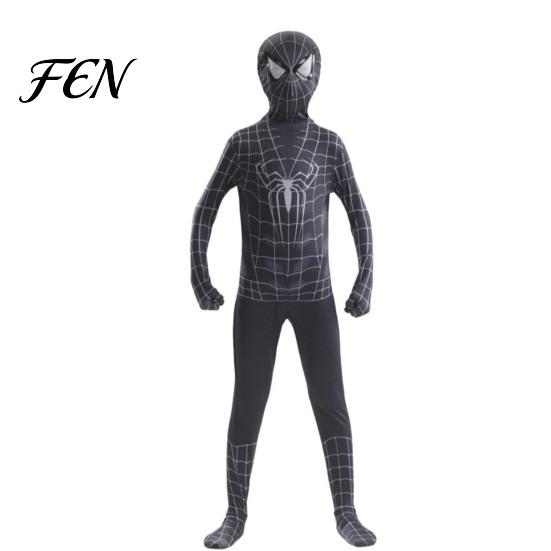 Spiderman Theme Suit Spider Hero Full Bodysuit with Mask, Coverage Zentai Costume for Outfit Kids Adults, Stretchy Cosplay Fancy Dress Halloween