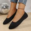 Fashion 2025 Classics Black Soft Sole Flats Women Summer Autumn Comfort Light Loafers Woman Plus Size Platform Walking Shoes