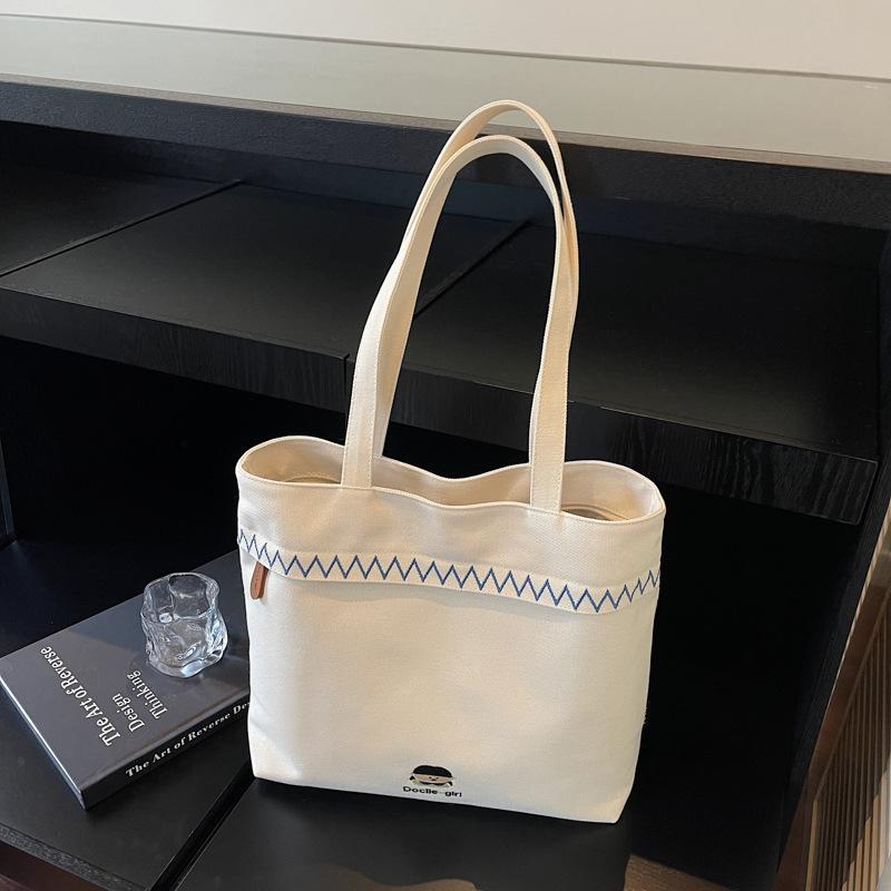 Повседневная холщовая сумка женская новая модная сумка-тоут студенческая классная универсальная сумка через плечо