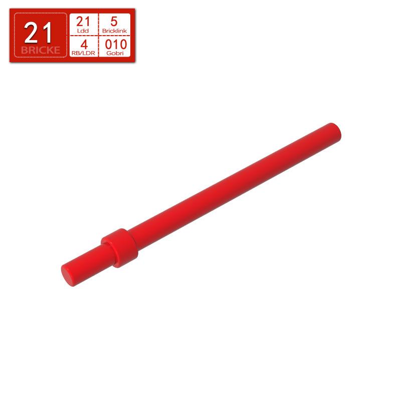 BRICKE Guest Building Blocks 1x6 with Stop Cylinder, Lego Compatible (63965, 18274, 93790, 4095)