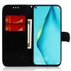 For Honor 80 5G PU Leather Wallet Phone Case Mirror-like Surface Stand Flip Cover with Strap