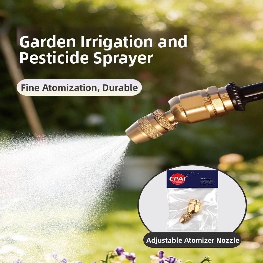 High Pressure Brass Spray Nozzle Brass Atomizing Tip Pesticide Sprayer Nozzle Greenhouse Watering