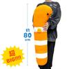 XL Premium Garden Eel Plush Toy, Official Aquarium Merchandise, Approx. 80cm (White-Orange Garden Eel)