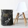 Складная корзина для белья с скандинавским мраморным принтом, сумка для хранения грязной одежды, бочка