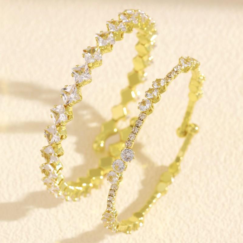 Elegant Zircon Pearl Choker Necklace Bracelet Set Women French Chic Office Wear Jewelry