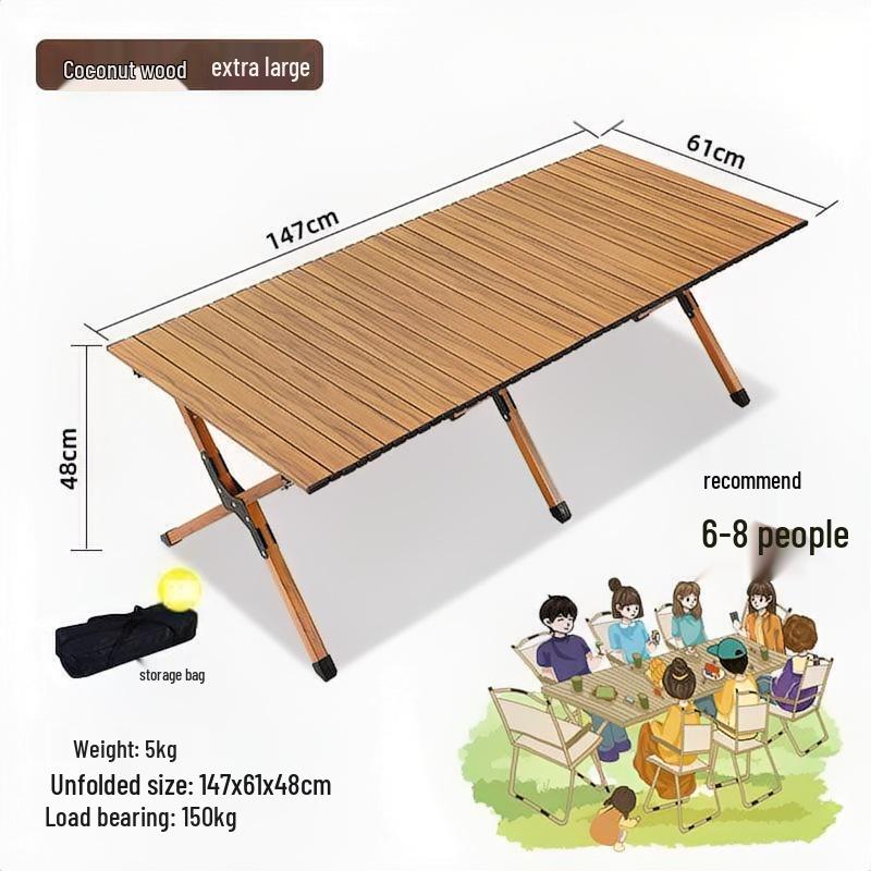 OIMG Foldable Outdoor Picnic Table