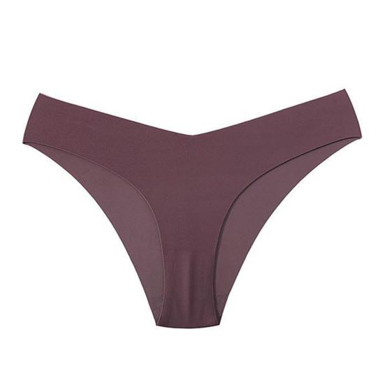 Women Panties Seamless Mid Waist Ice Silk Good Breathability Solid Color Slim Fit Thin Quick Dry Casual Sport Underpants Lady Briefs