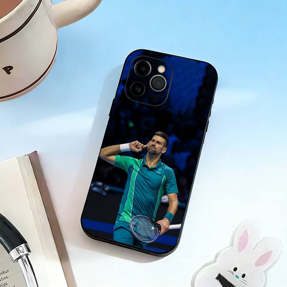 Чехол для телефона GOAT-Новак Джокович для iPhone 17, 16, 15, 14, 13, 12, 11 Plus, Pro Max, Другие Мягкий Черный Чехол