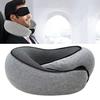 Memory Foam Travel Neck Pillow 360 Degree Support U-Shaped Airplane Pillow with Adjustable Fastener Tape Nap Pillow